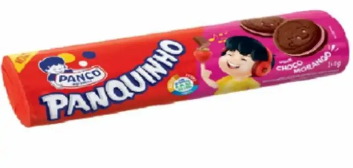 Bisc Panco Rech Panquinho Choco Morango 140gr