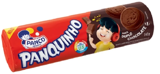 Bisc Panco Rech Panquinho Duplo Chocolate 140gr