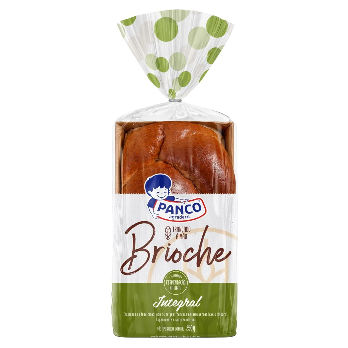 Pão Brioche Trançado Integral Panco Pacote 250g