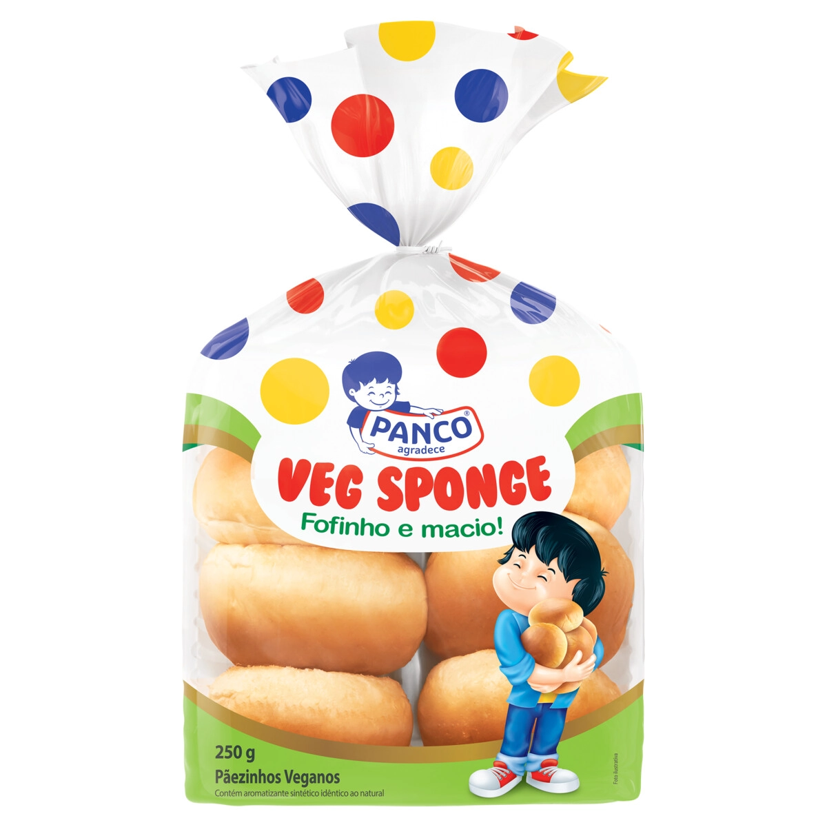 Pãezinhos Veganos Panco Veg Sponge Pacote 250g