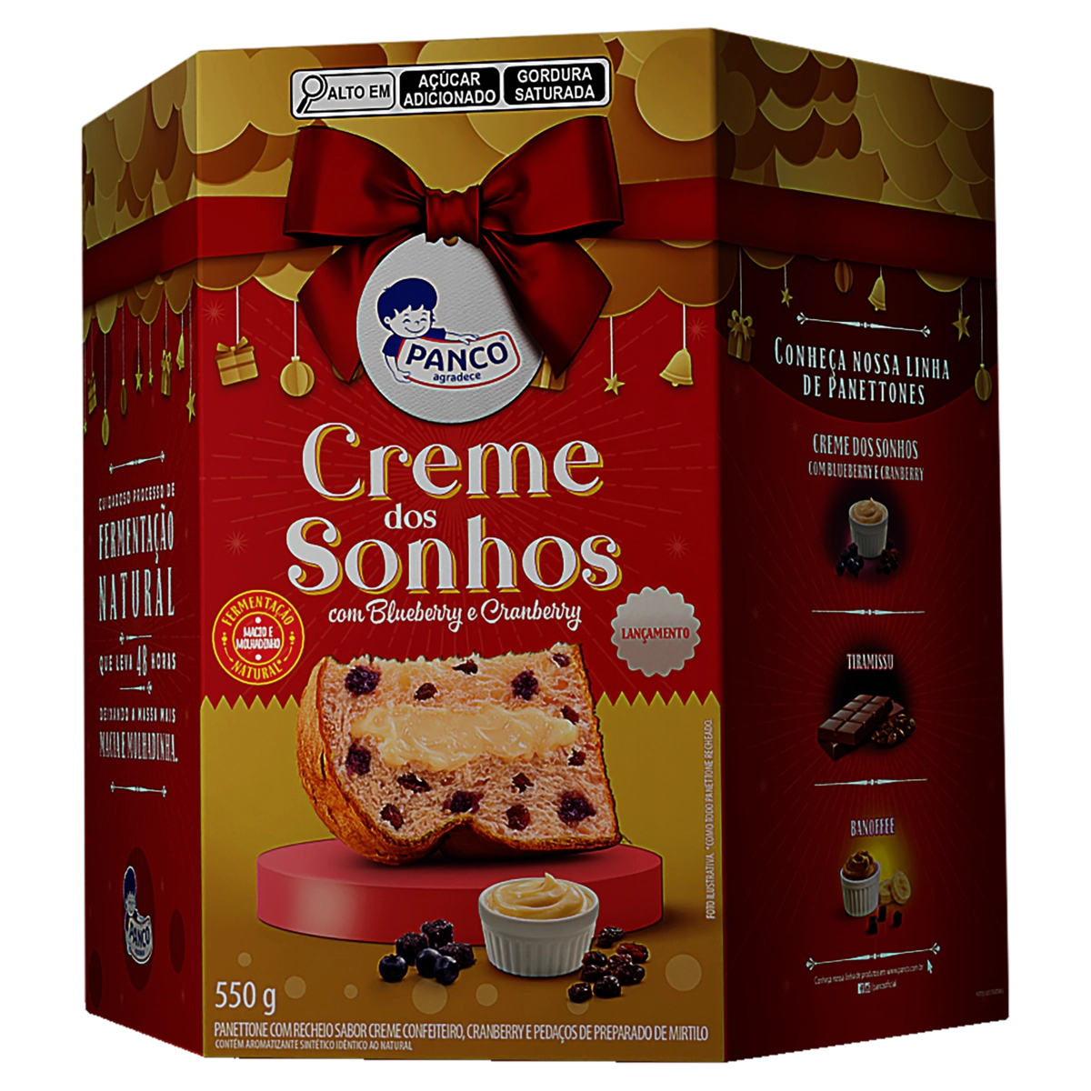 Panettone PANCO Blueberry e Cranberry 550g