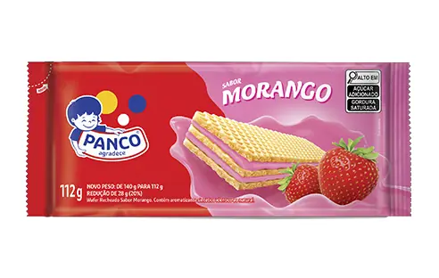 Biscoito Wafer Panco 112g Morango