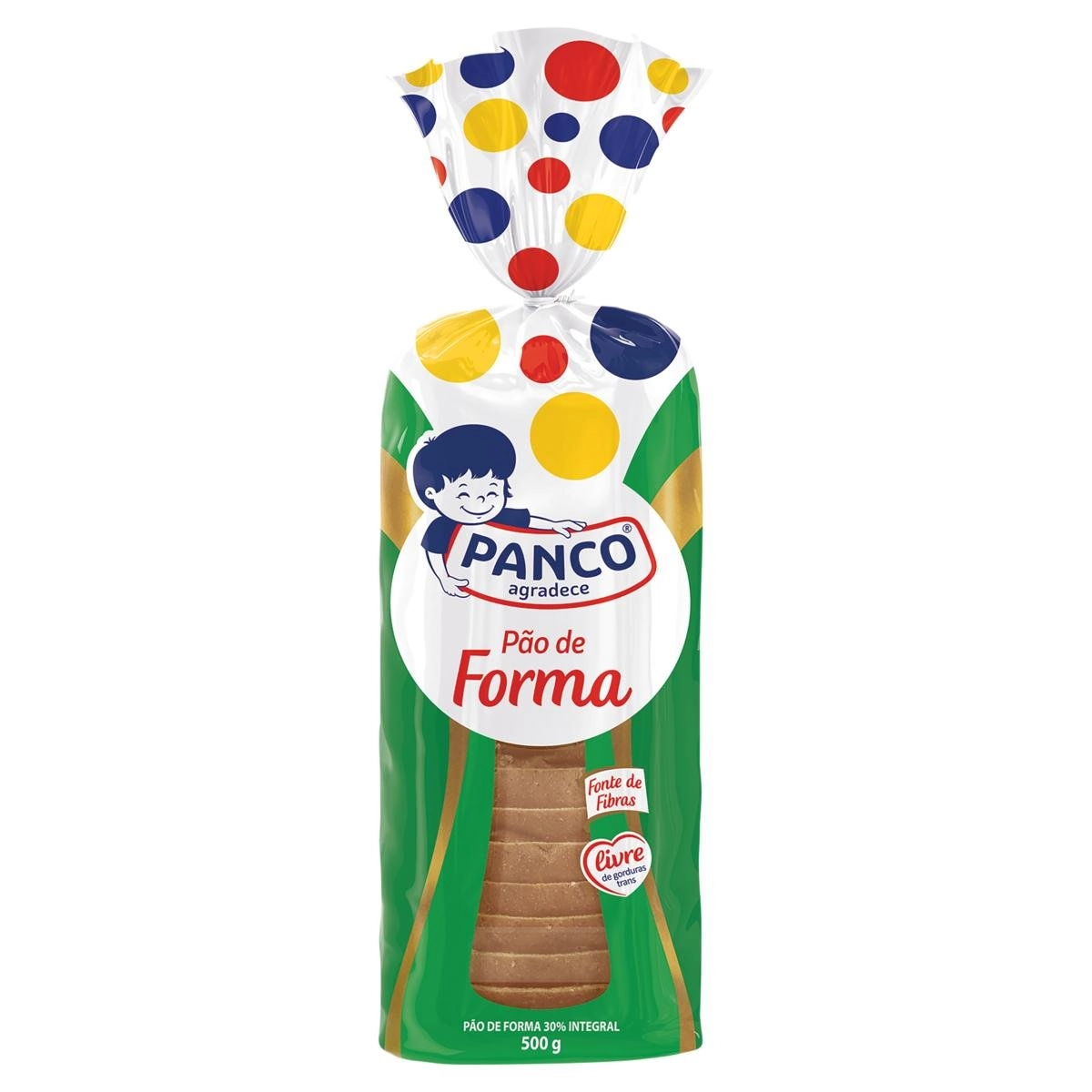 Pão de Forma Integral Panco Pacote 500g