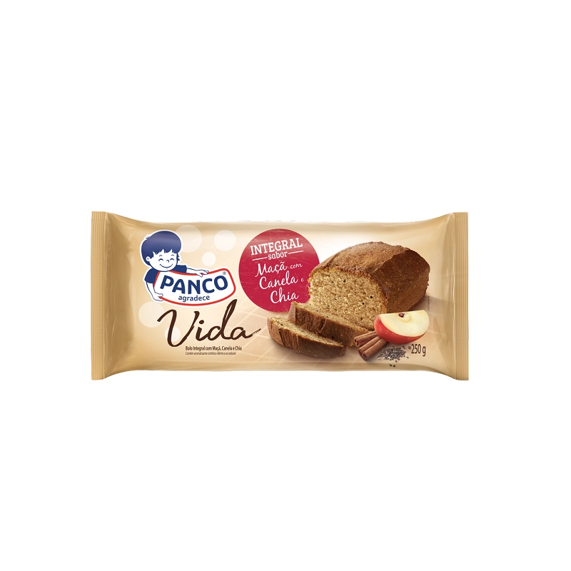 Bolo Panco Vida 250g Maca C/canela E Chia