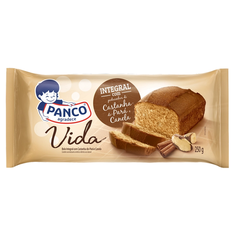 Bolo Panco Vida 250g Castanha Do Para E Canela