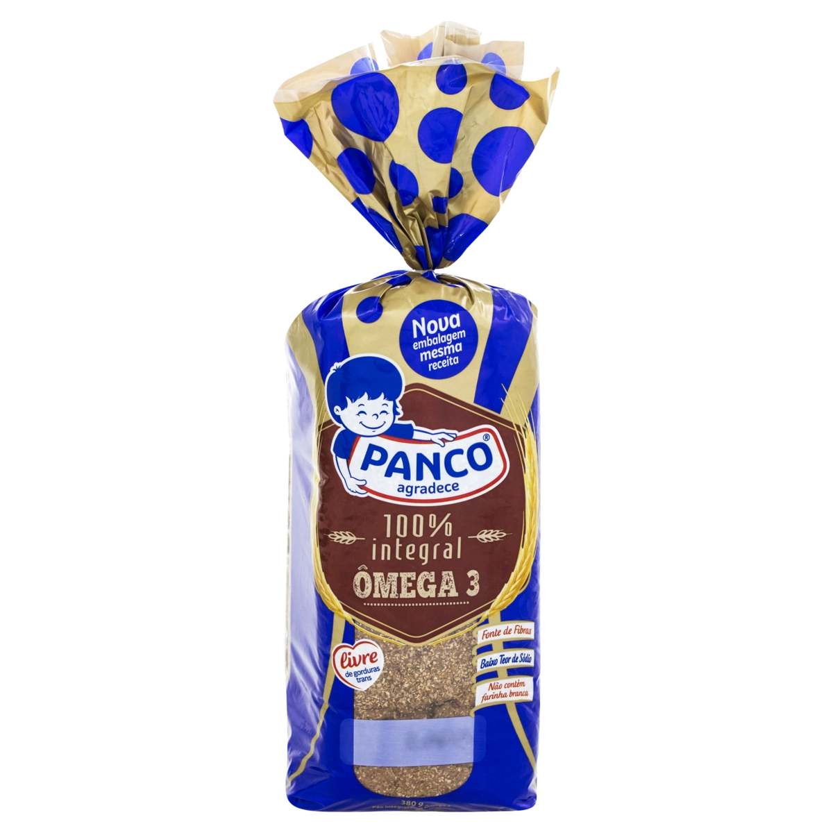 Pão com Ômega 3 Integral Panco Vida Pacote 380g