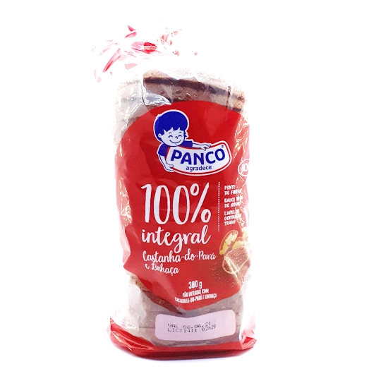 Pão Integral Castanha-do-Pará e Linhaça Panco Vida Pacote 380g