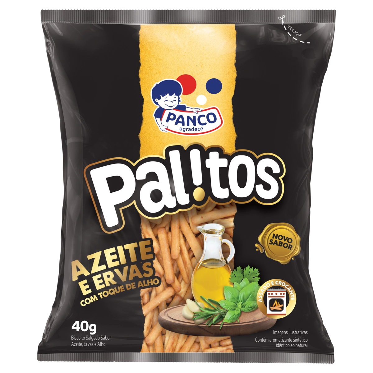 Palitos Panco 40g Azeite / Ervas /alho