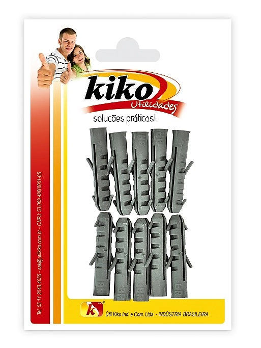 Bucha Plastica P/ Fixar N 6 C/ 10 Unidade