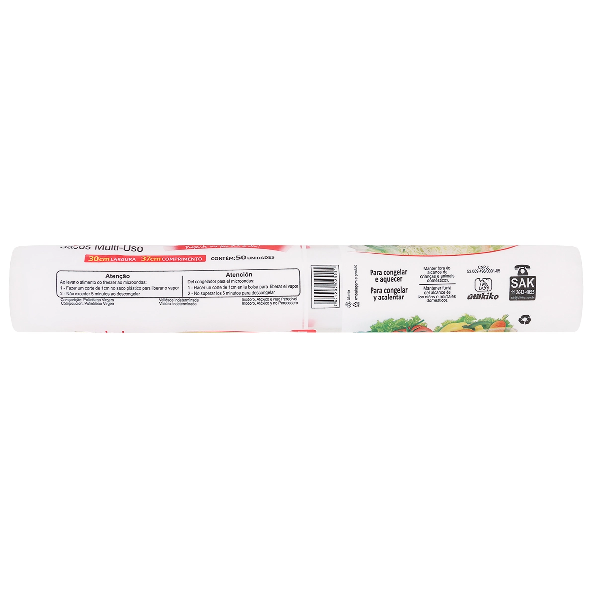 Saco Kiko Plastico M Uso 30x38cm 5kg