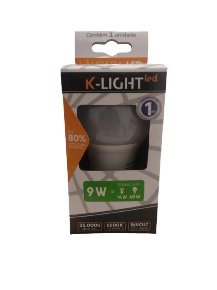 Lampada Led K Light 9w E 27 6500k