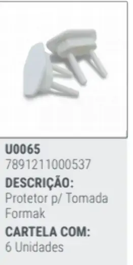 Protetor Para Tomada Formak C/6 Unidade