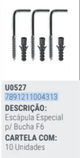 Espatula Especial Para Bucha F6 C/10 Unidade