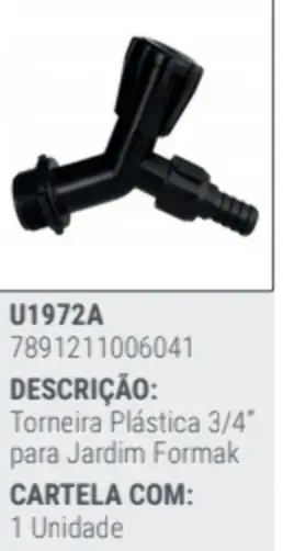 Torneira Plast 3/4 Formak P/jardim Und