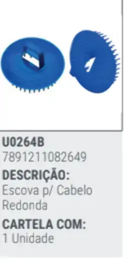 Escova Redonda P/ Cabelo Unidade