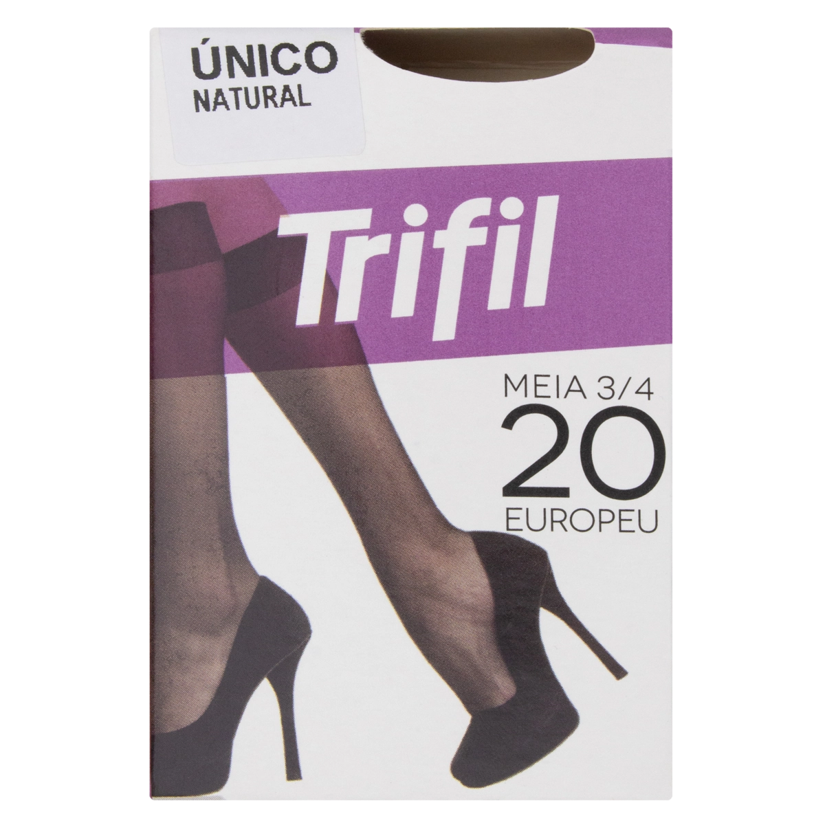Meia 3/4 Natural Fio 20 Trifil Tamanho único