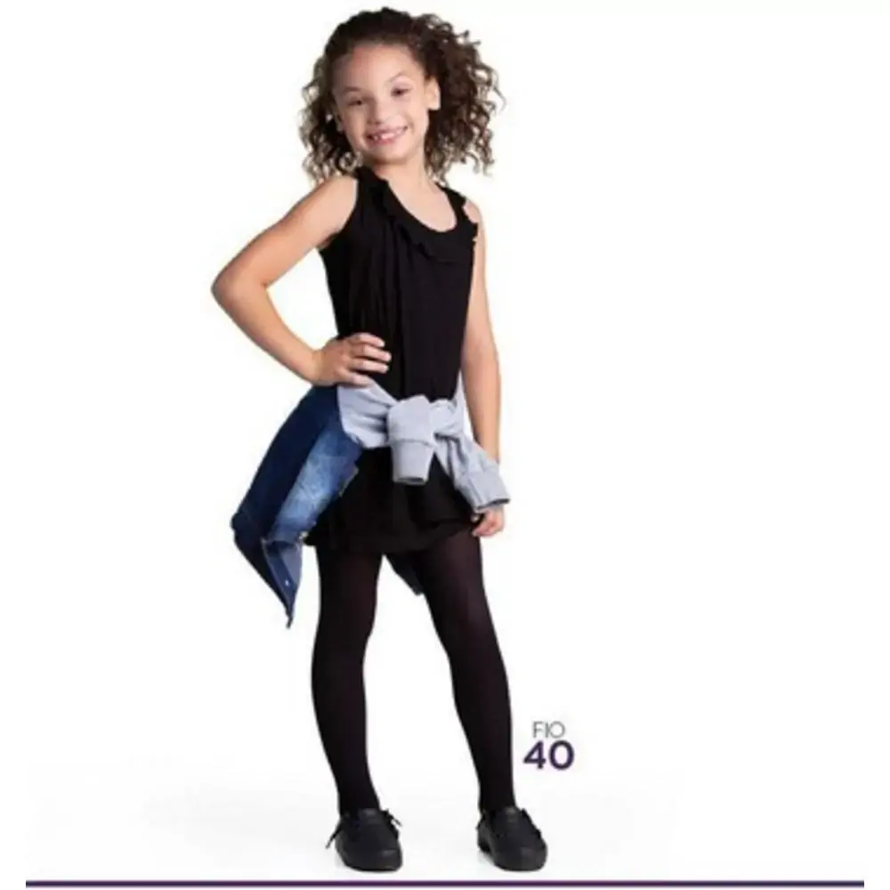 Meia Calca Trifil Fio 40 Preta Inf.