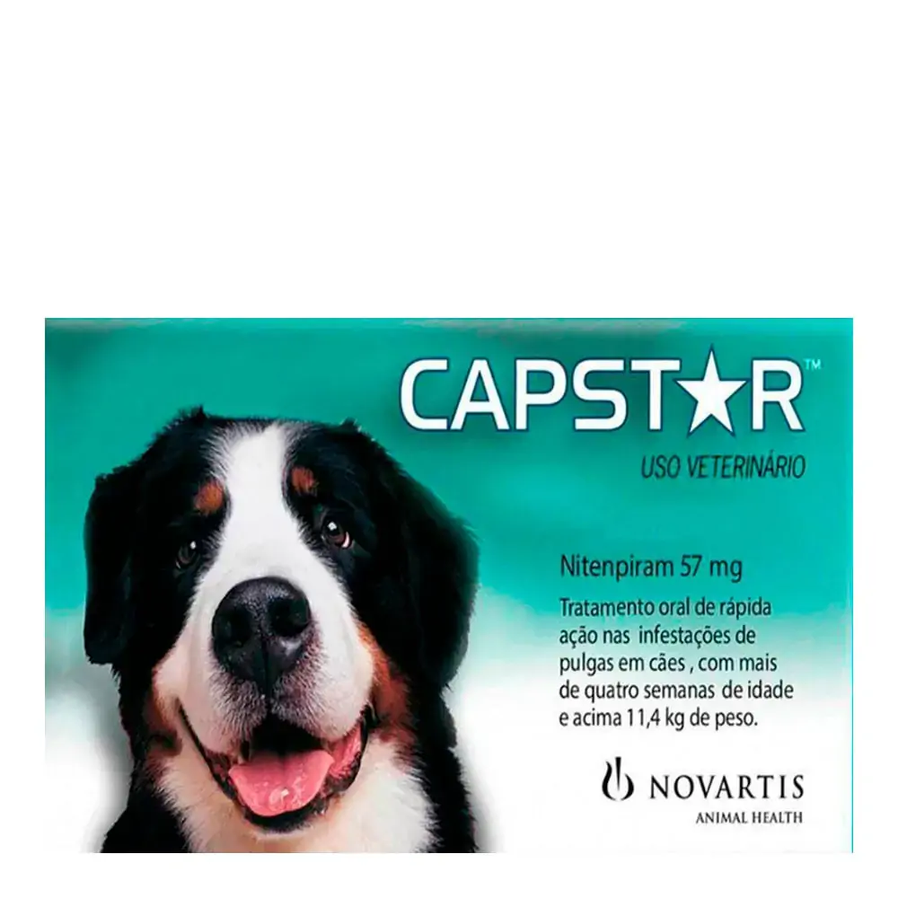 Capstar Novartis Para Cães De 11kg A 57kg