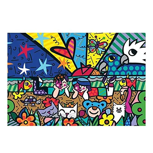 Quebra Cabeça Grow 02716 Romero Britto Mias Garden 150 Peças