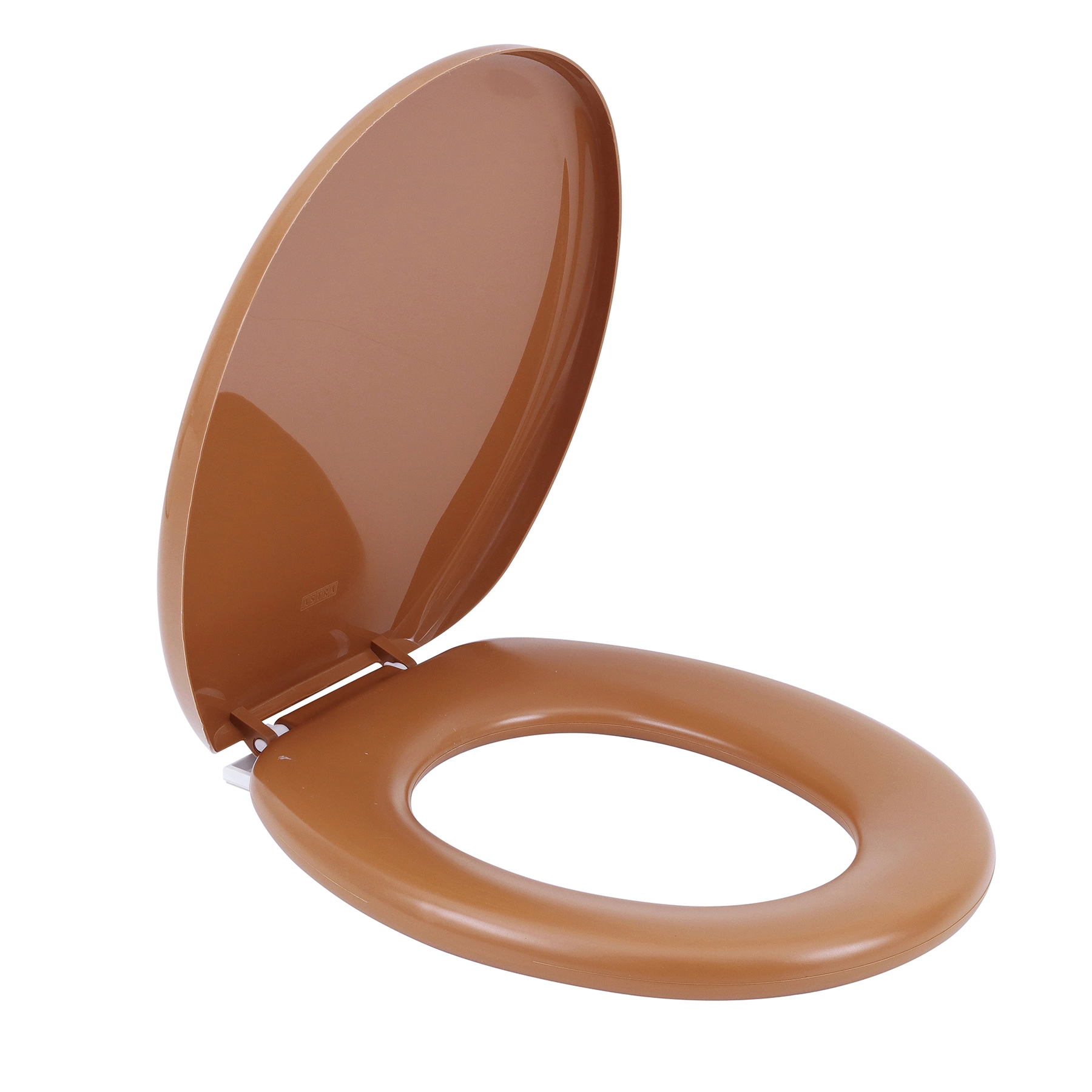 Assento Sanitário Oval Almofadado Caramelo