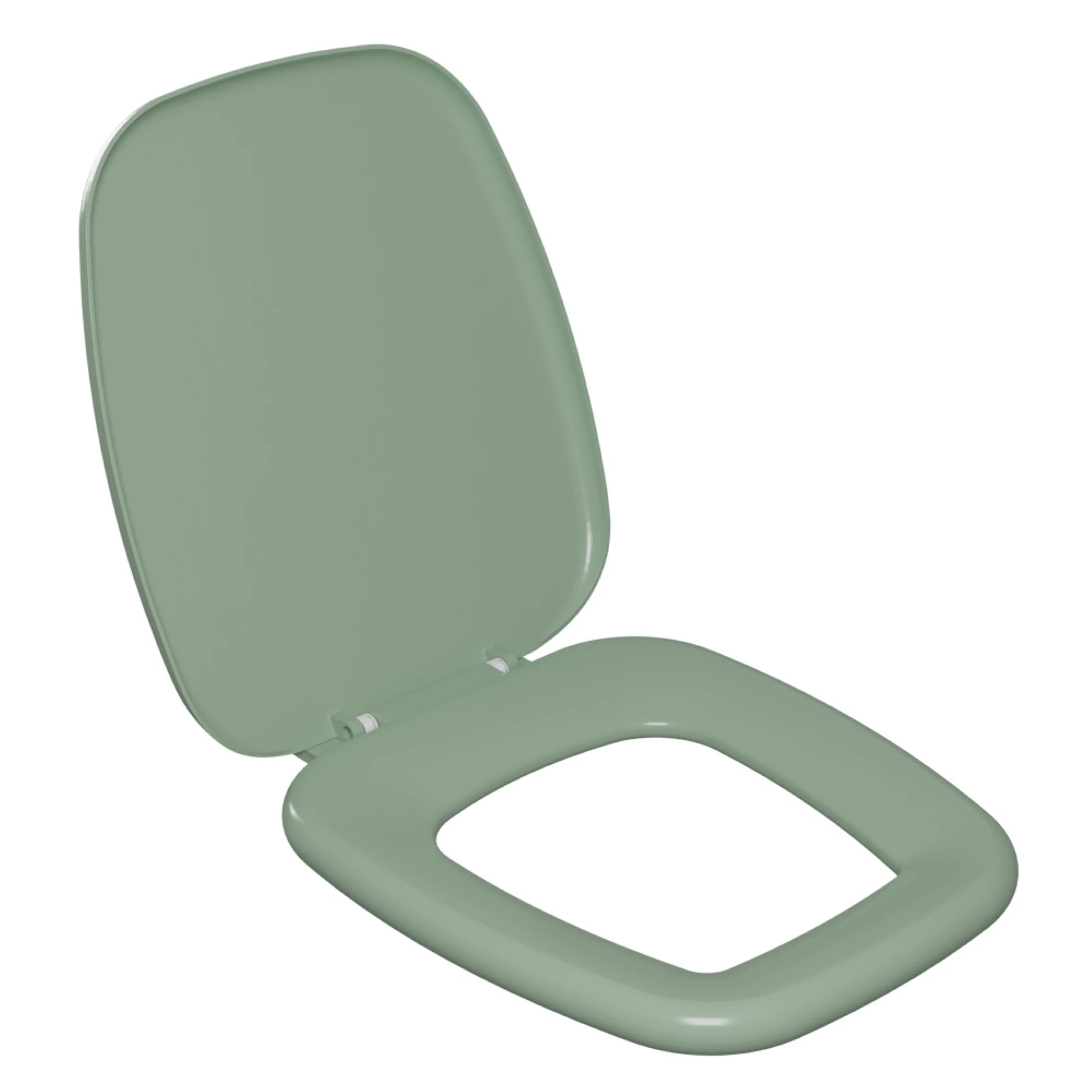 Assento Sanitário Formatos em Plástico Verde com Fechamento Comum Astra