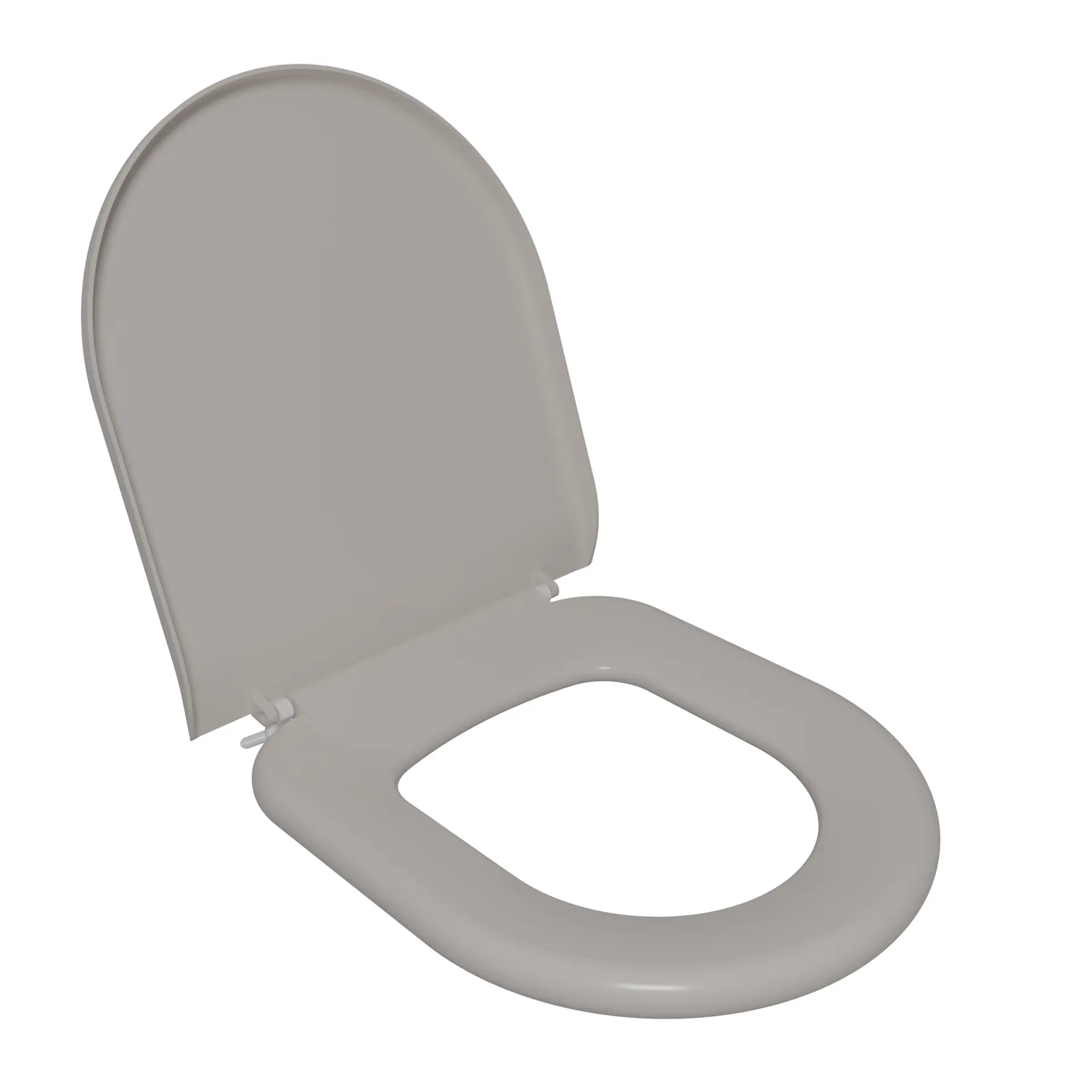 Assento Sanitário Formatos Calypso, Calypso Plus com Fechamento Comum Orgânico Cinza Astra