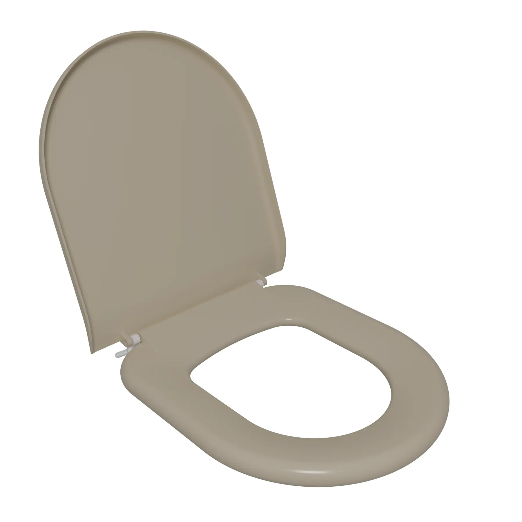 Assento Sanitário Formatos Calypso, Calypso Plus com Fechamento Comum Orgânico Bege Astra