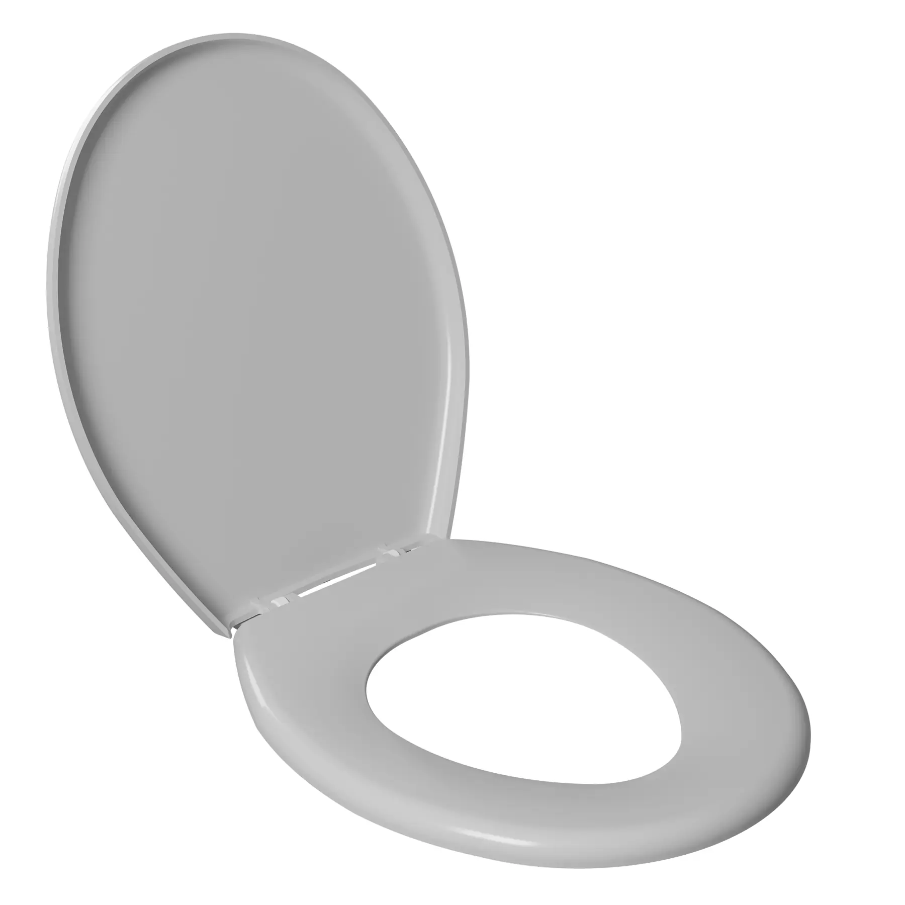 Assento Sanitário Convencional com Fechamento Comum Oval Plástico Cinza Astra