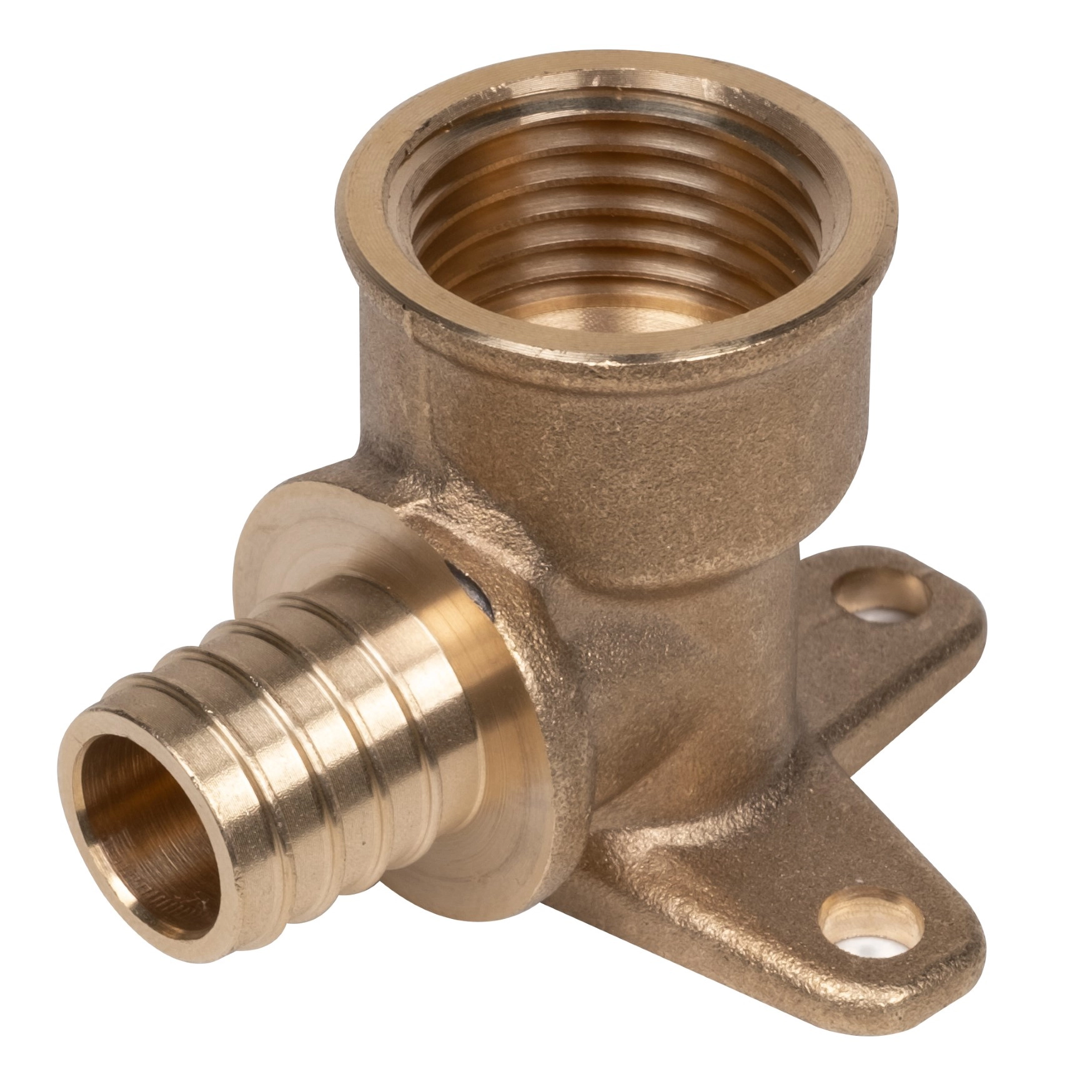 Cotovelo com Base Fixa Latão Água Fria ou Quente 16mm 1/2" Astra