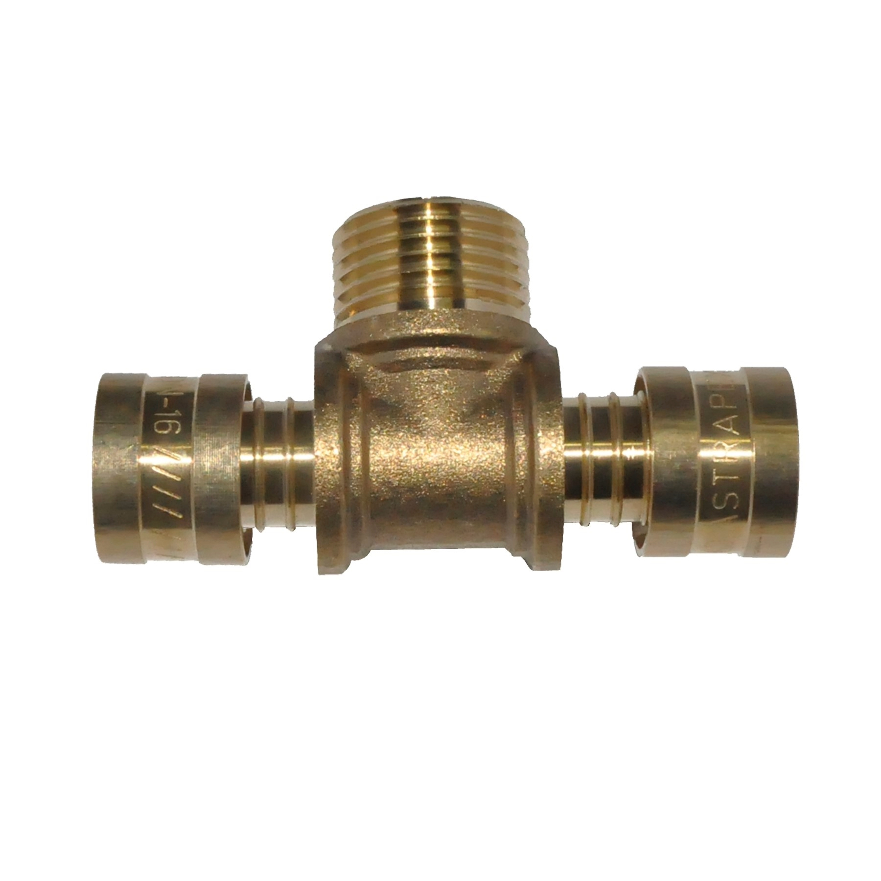 Tê de Saída Macho Latão 16mm 1/2" Astra