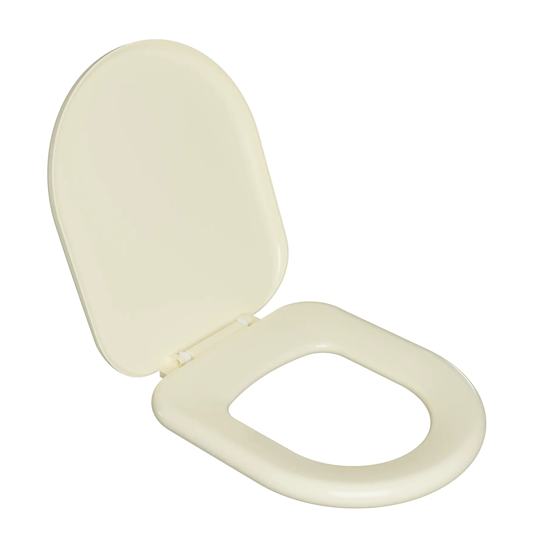 Assento Sanitário Formatos com Fechamento Comum Orgânico Plástico Bege Astra