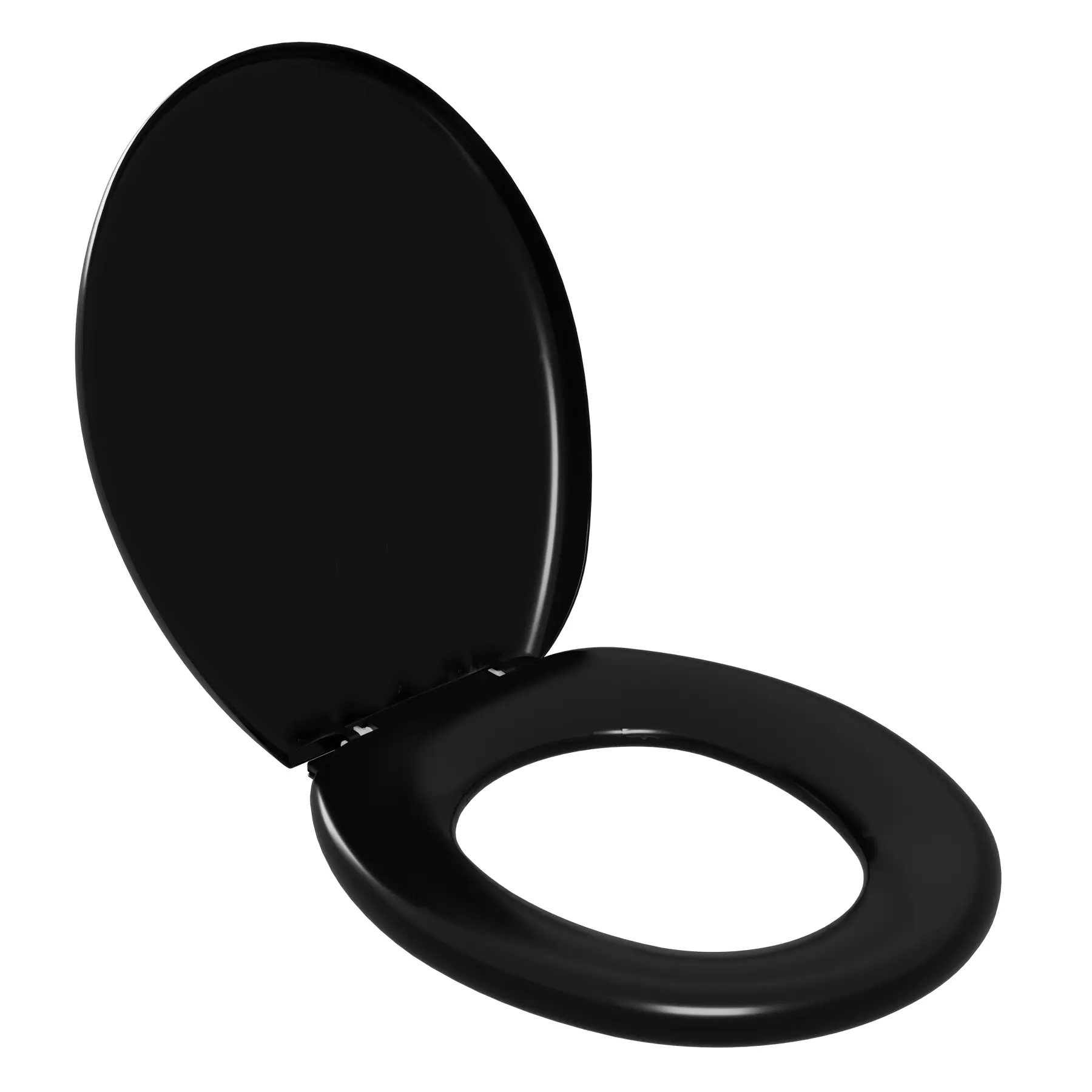 Assento Sanitário Almofadado Preto Oval Astra