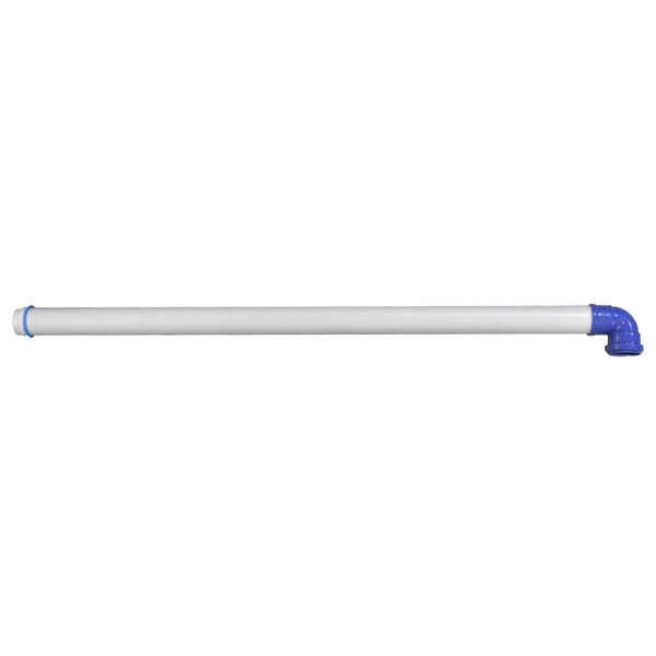 Tubo de Descida para Válvula de Descarga com Joelho Azul