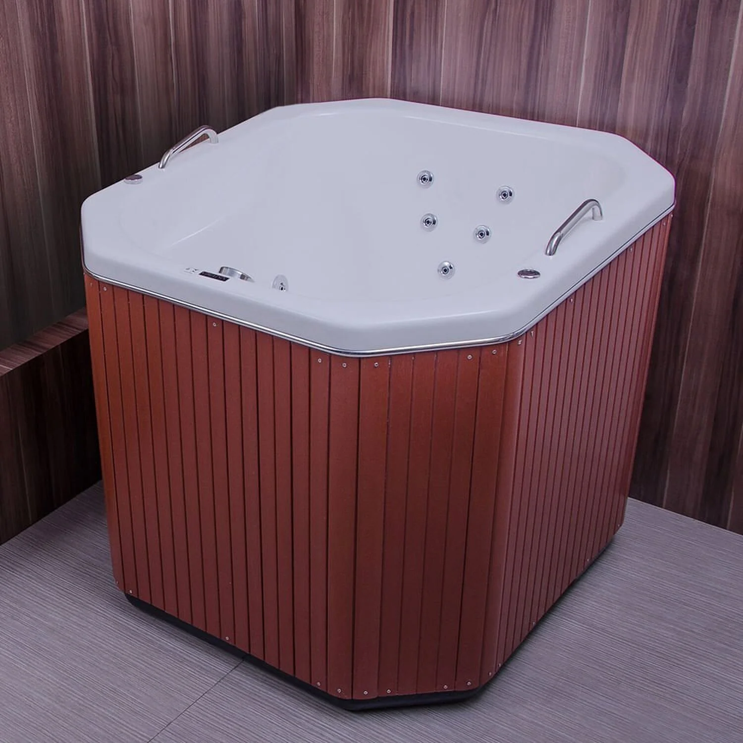 Banheira De Hidromassagem Em Gel Coat Ofurô Zen Gran Luxo 110 Cm - 230 Litros Astra - P1 - 220v Branco