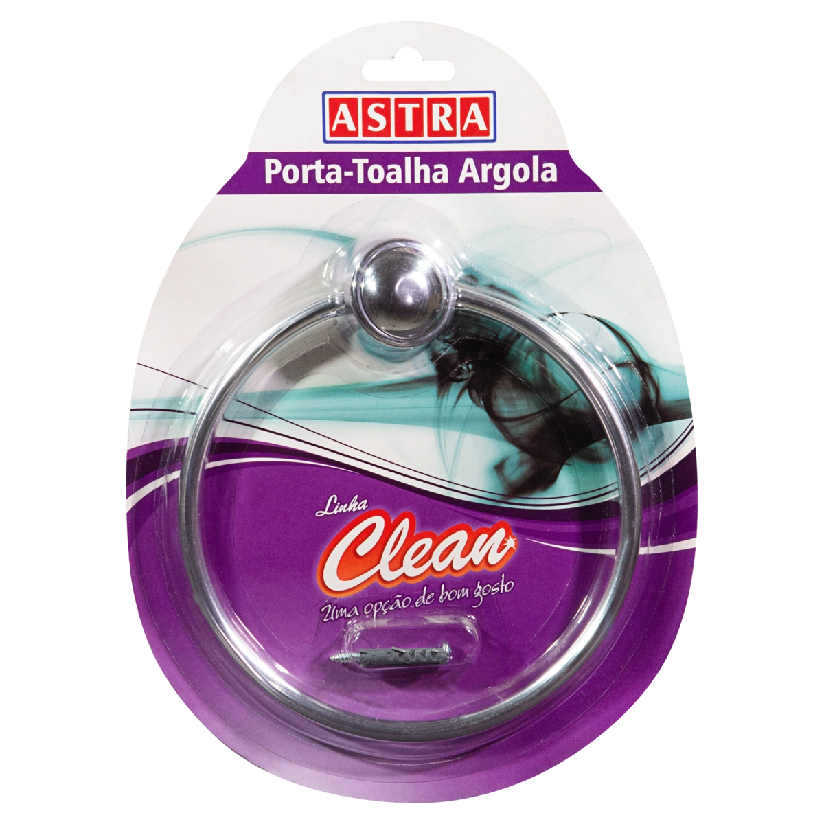 Porta Toalha Argola Astra Clean