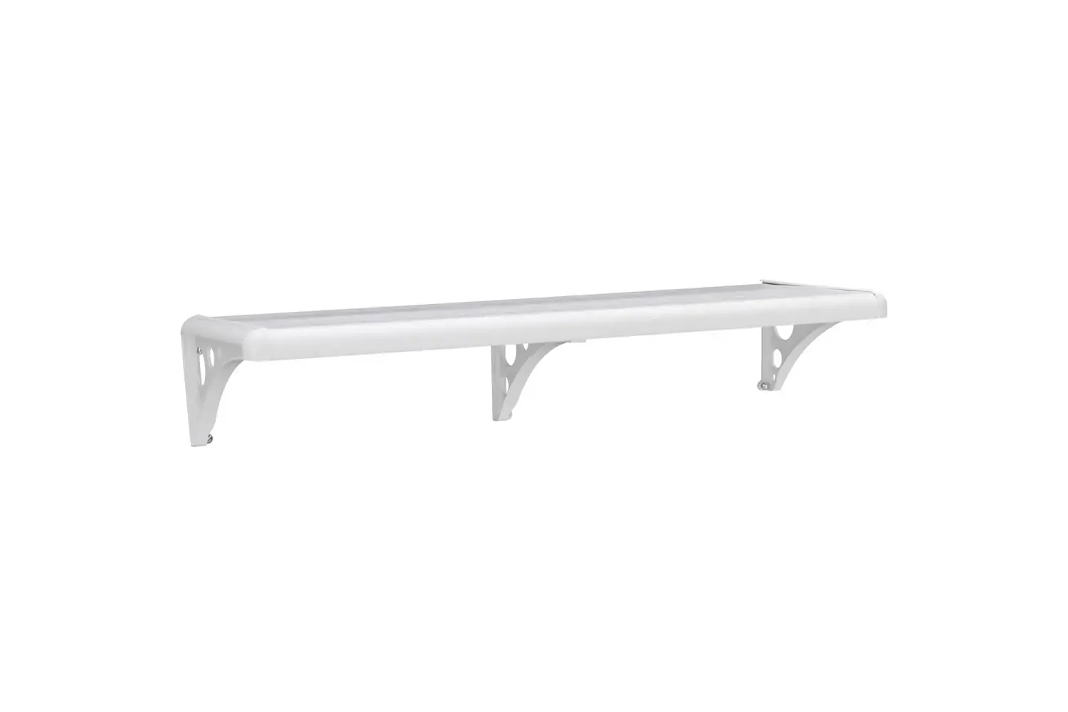 Prateleira em Pvc com Suporte 40x20cm Branca