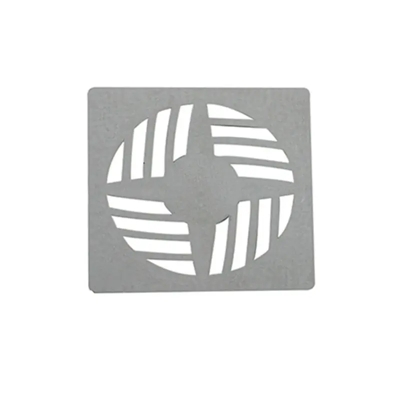 Grelha Astra Quadrada Em Abs 9,4x9,4 Cm Cromada Gr14