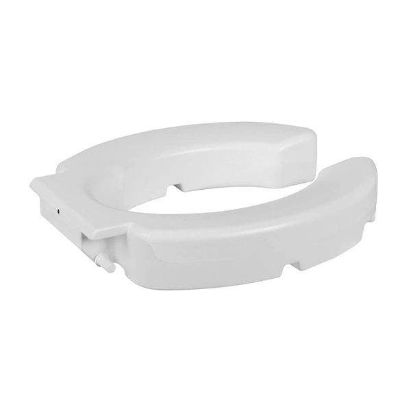 Assento Sanitário Elevado com Abertura Frontal Plástico Branco com Fechamento Comum Astra
