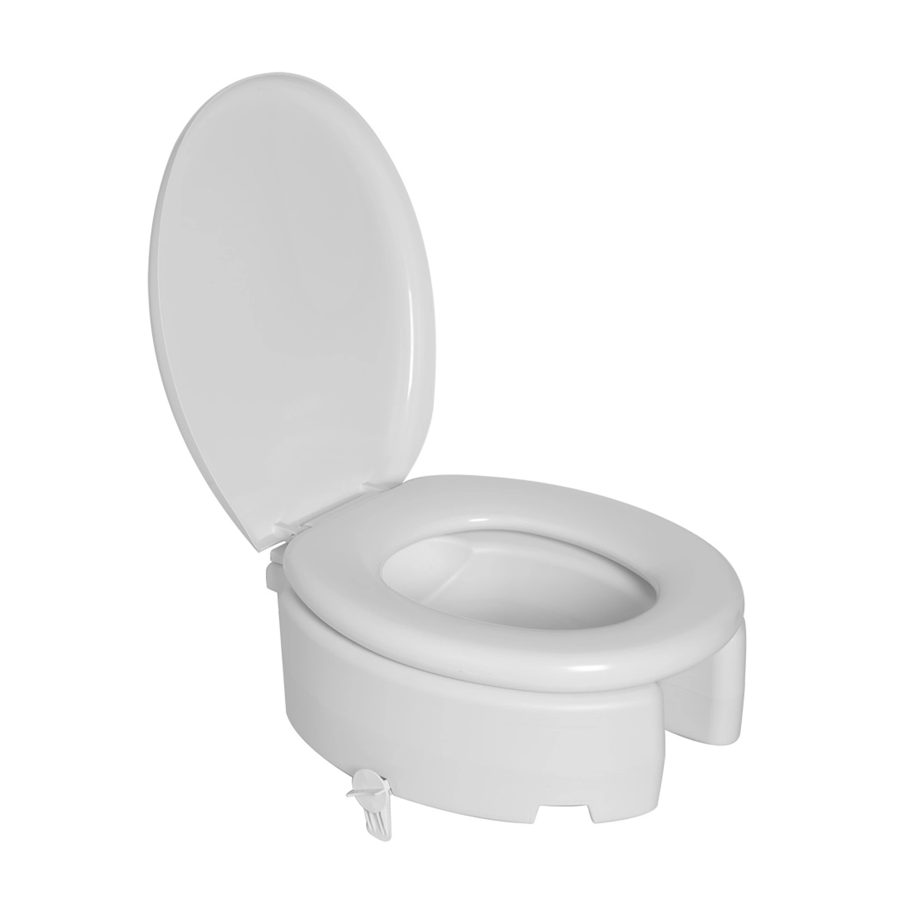 Assento Sanitário Elevado Almofadado com Trava Fechamento Comum 16,5cm Astra