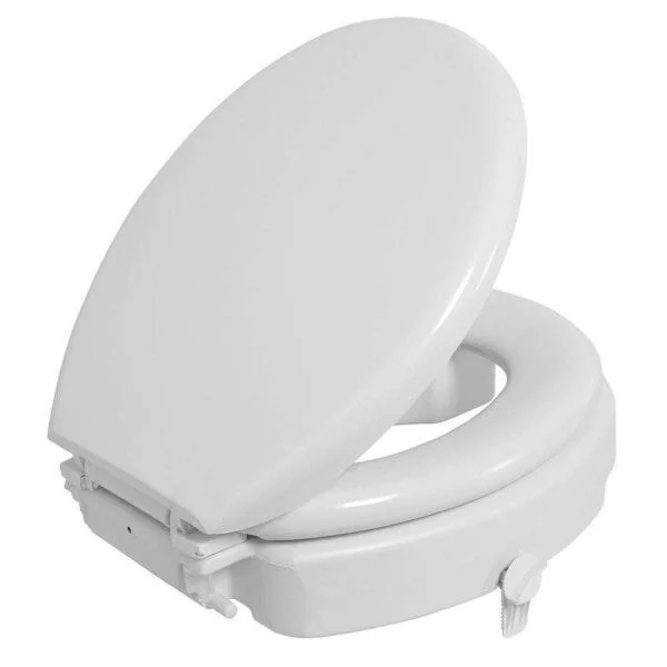 Assento Sanitário Elevado Com Trava E Assento Tpk 7 Cm Astra Branco