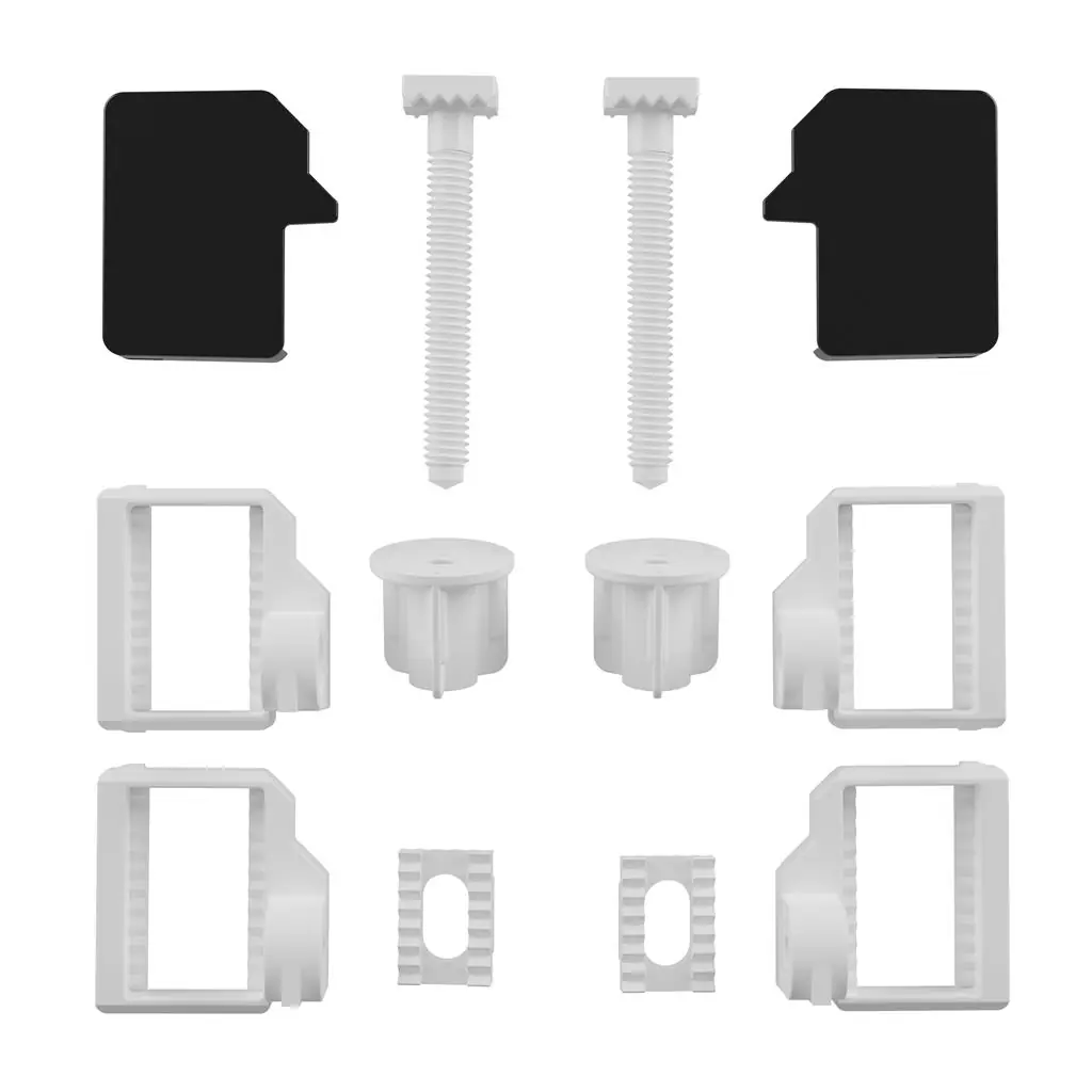 Conjunto Parafuso Fixação De Assentos Sanitários Preto Astra