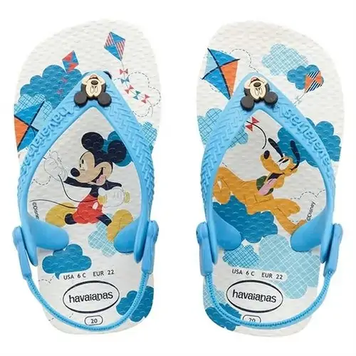 Sand.havaianas Baby Mickey Minnie Branco 20
