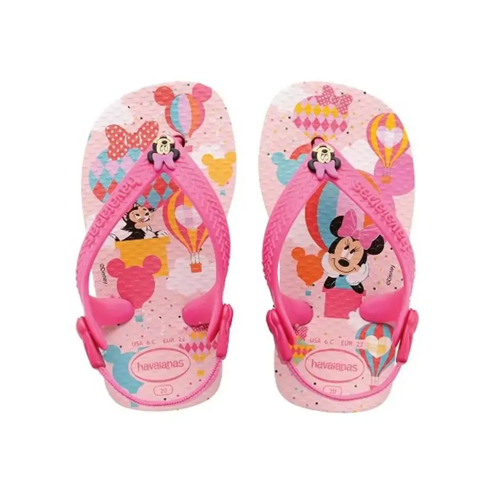 Sand.havaianas Baby Mickey Minnie Rosa/creme. 21