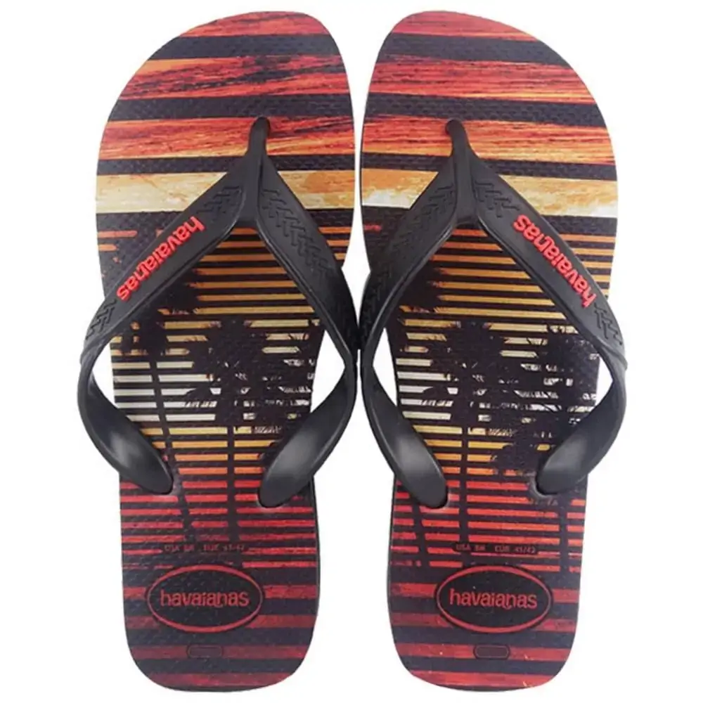 Sandalia Havaiana Surf Cinza Chumbo/prteo 39/0