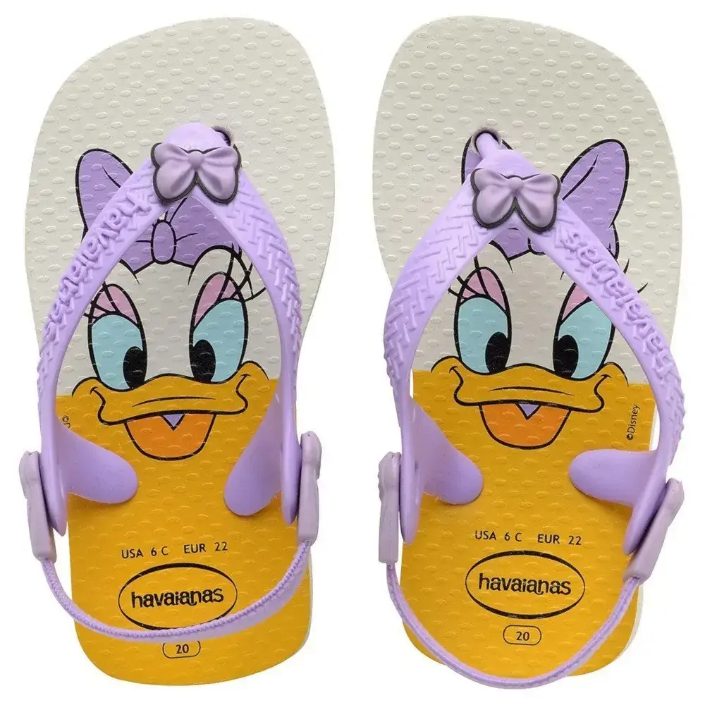 Sandalia Havaianas Baby D Classics Bco/lilas