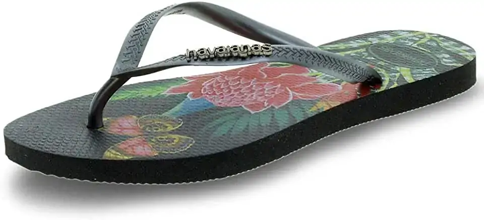 Chinelo Ad Havaianas Slim Tropical Pto/grafite