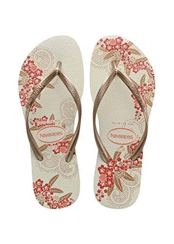 Sand Havaianas Slim Organic 35/36 Bco/rose Gold