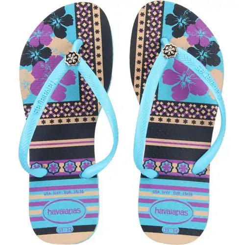 Sandalia Havaianas Slim Thematic Azul