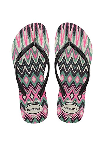 Sand Havaianas Slim Tribal 39/40 Bco/pto/pink