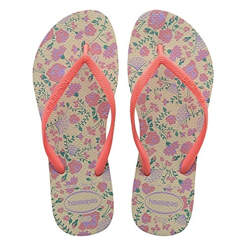 Sand Havaianas Slim Romance Cf 37/38 Bege Palha